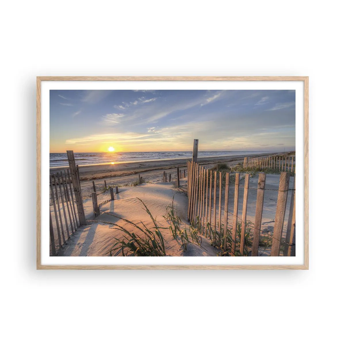 Affisch i ram av ljusek - Vindens sken och skugga - 100x70 cm