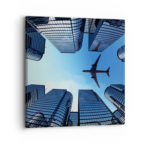 Canvastavla - Bild på duk - Utsikten från glasravinen - 30x30 cm