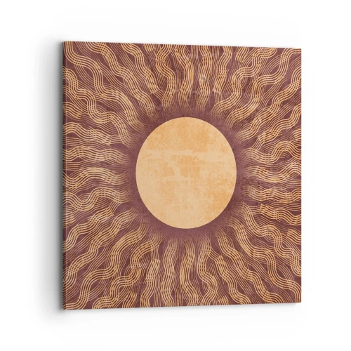 Canvastavla - Bild på duk - Solikon - 70x70 cm