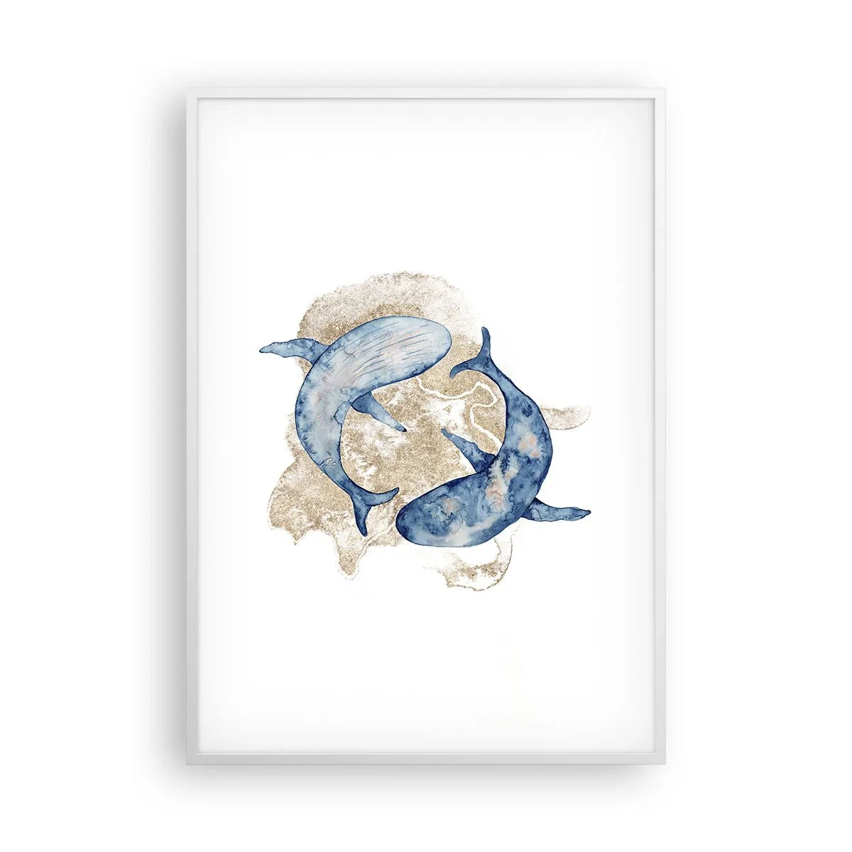 Affisch i vit ram - Vänskap eller kärlek? - 70x100 cm