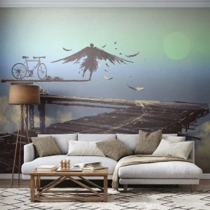Fototapet Premium Sand - Ikaros lever än - Abstraktion, Ikaros, Cykel - 100x70 cm
