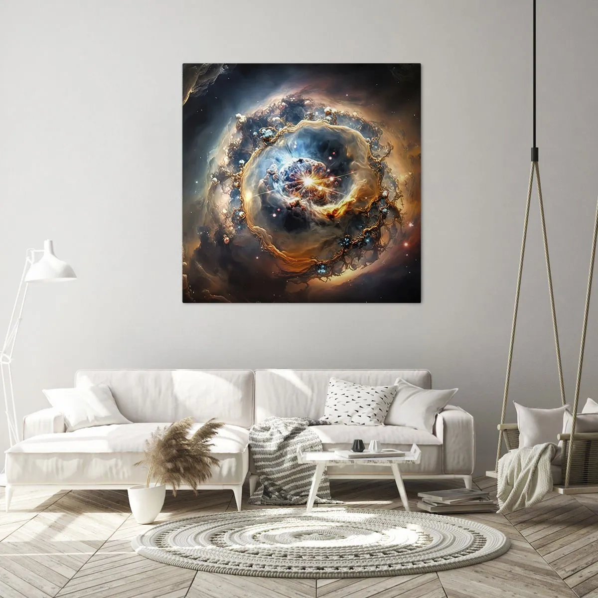 Canvastavla - Bild på duk - Början - 60x60 cm