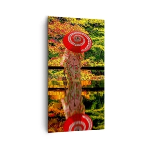 Canvastavla - Bild på duk - I naturens tempel - 55x100 cm