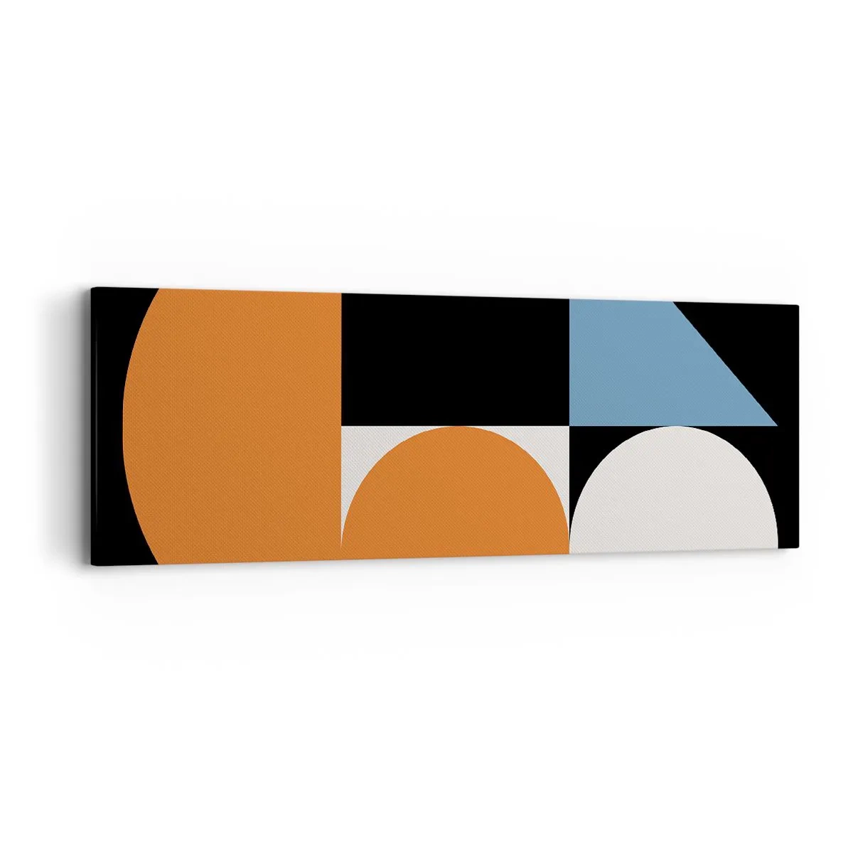 Canvastavla - Bild på duk - Geometriska figurer - 90x30 cm