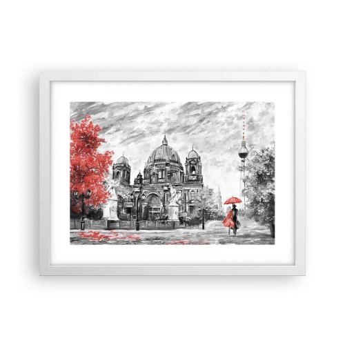 Affisch i vit ram - Ett möte i Berlin - 40x30 cm