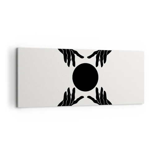 Canvastavla - Bild på duk - Ett hemligt tecken - 100x40 cm