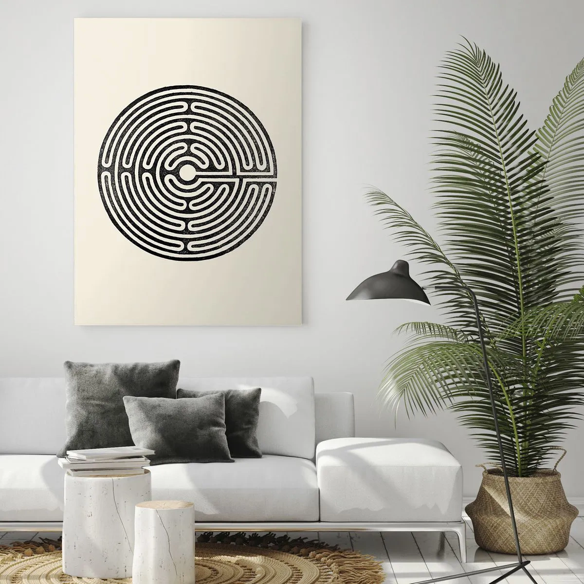 Glastavla - Bild på glas - Mystisk ordning - 80x120 cm