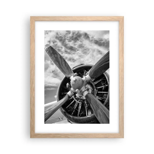 Affisch i ram av ljusek - Luftrummets härskare - 30x40 cm