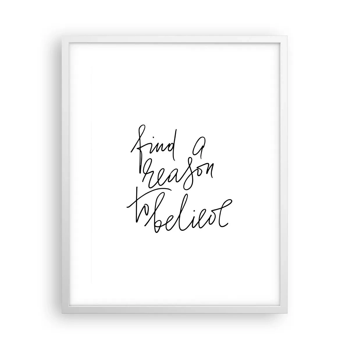 Affisch i vit ram - Det är möjligt - 40x50 cm