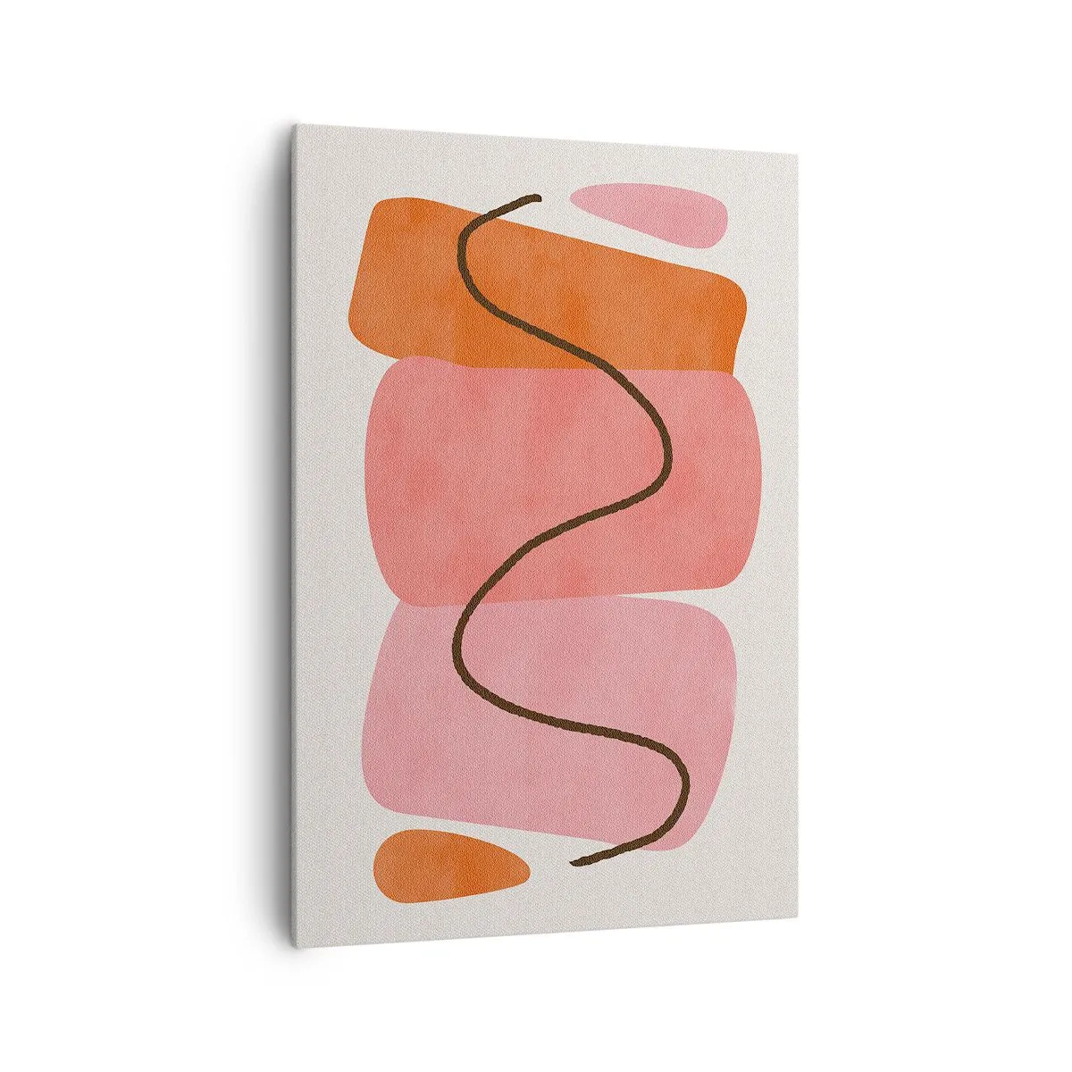 Canvastavla - Bild på duk - Formernas mjuka rörelse - 70x100 cm