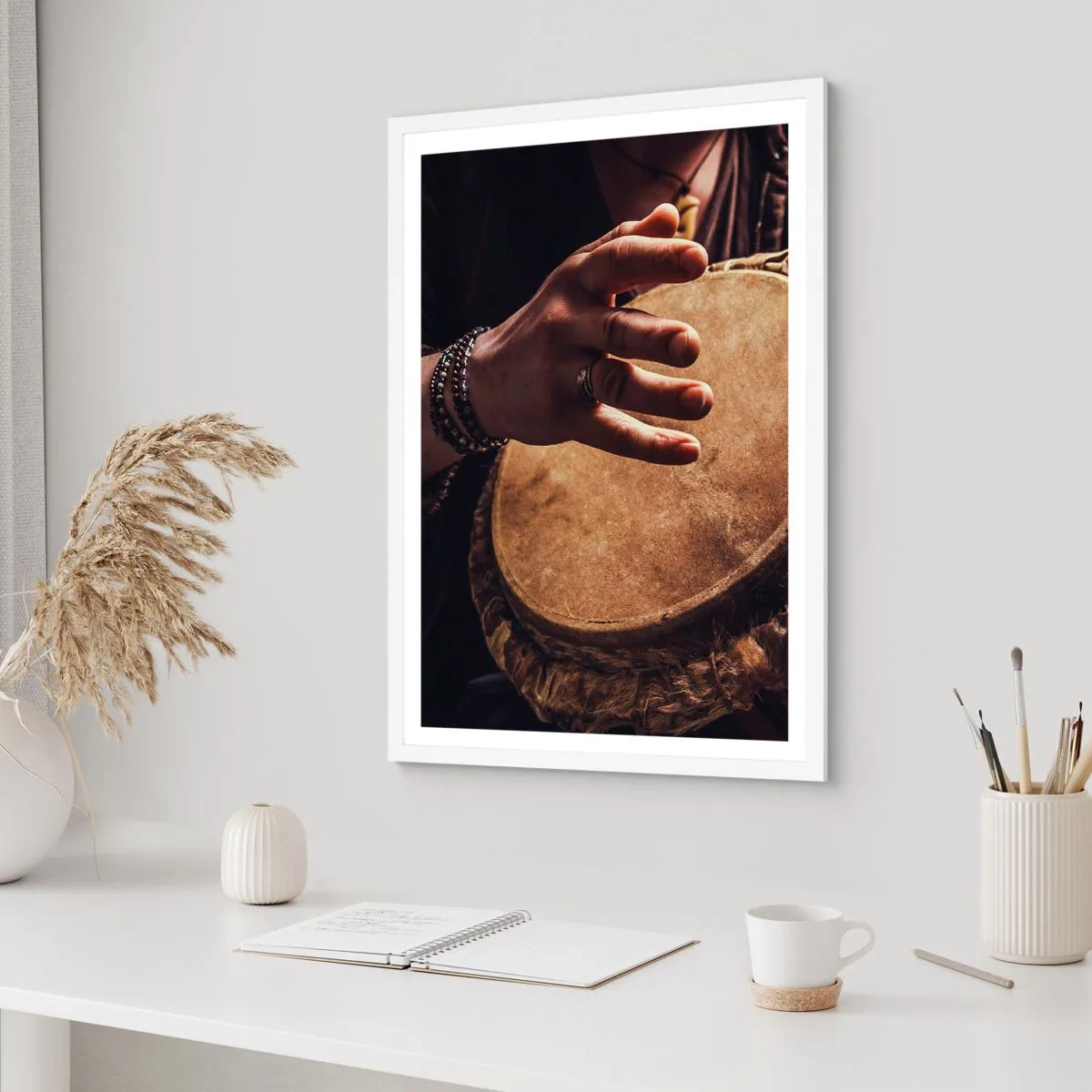 Affisch i vit ram - I hjärtats takt - 40x50 cm