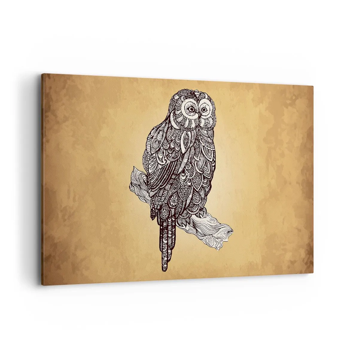 Canvastavla - Bild på duk - Invecklade ornament av visdom - 120x80 cm