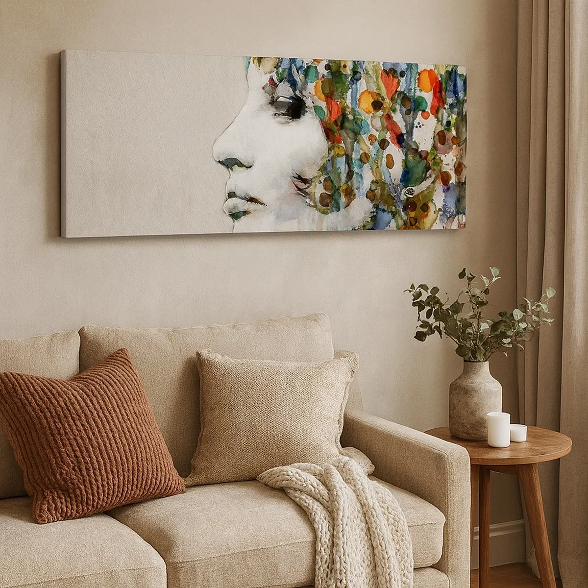 Canvastavla - Bild på duk - Uppstånden ur glädje - 30x30 cm