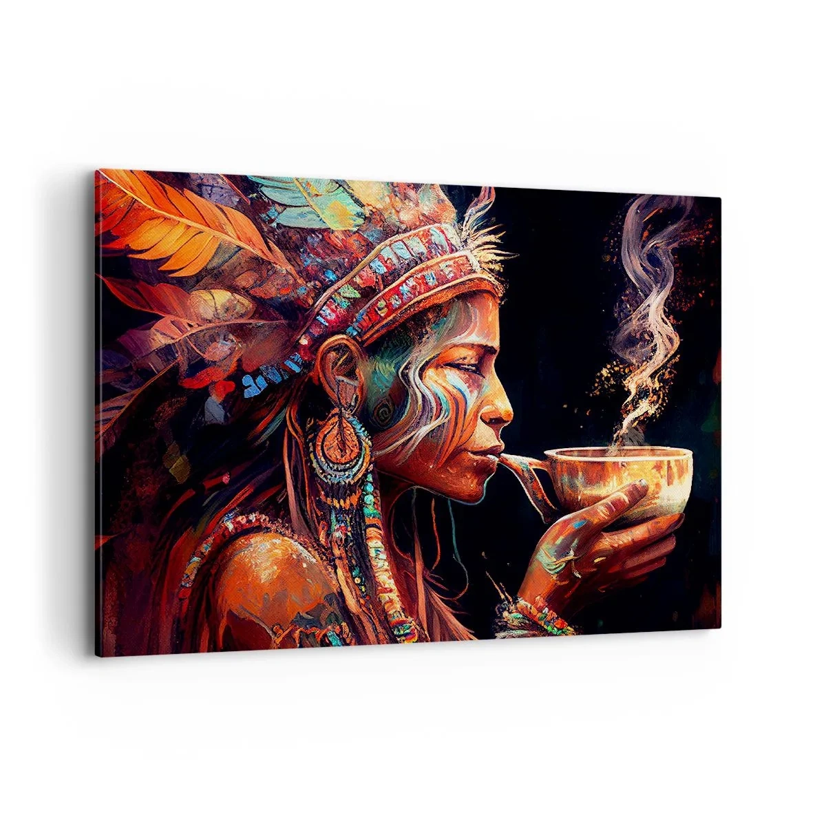 Canvastavla - Bild på duk - En magisk ritual - 100x70 cm