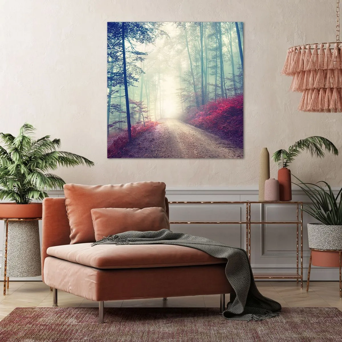 Canvastavla - Bild på duk - Det är bra att gå upp tidigt - 40x40 cm