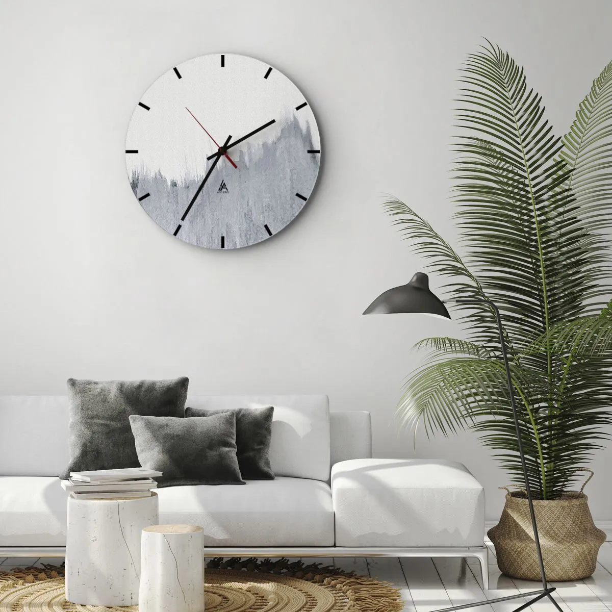 Väggklocka - Klocka på glas - Mystisk skiva - 30x30 cm