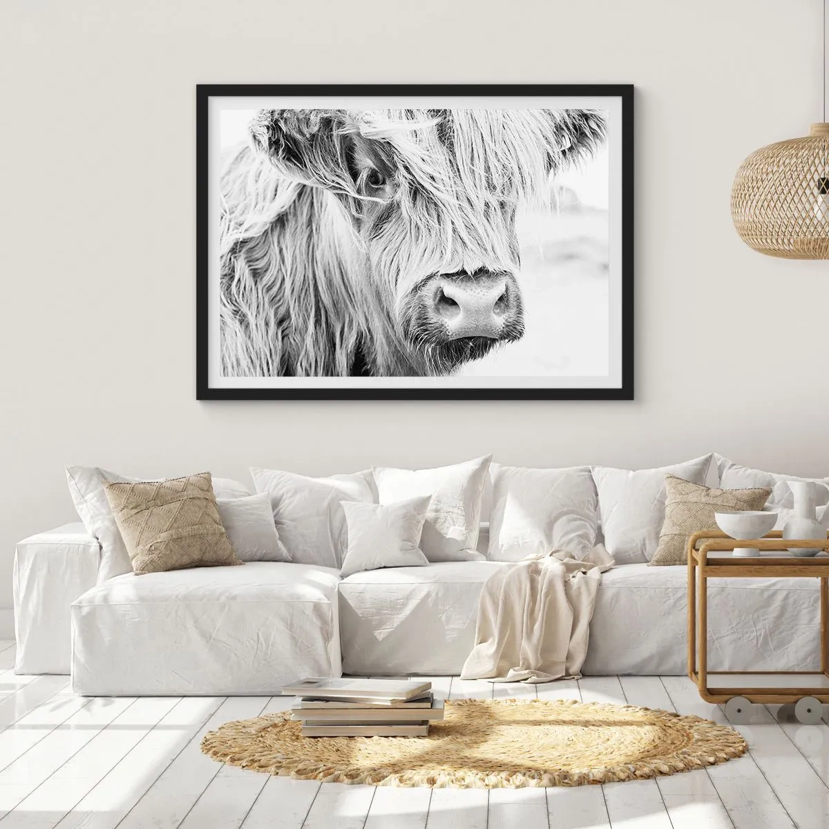 Affisch i svart ram - Skotsk vildhet - 100x70 cm