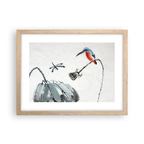 Affisch i ram av ljusek - Ängens liv - 40x30 cm