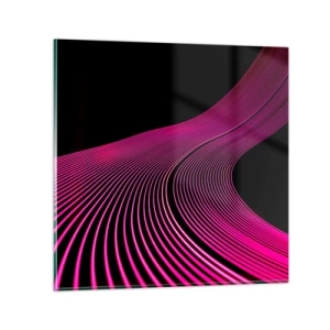Glastavla - Bild på glas - Ljusets allé - 60x60 cm