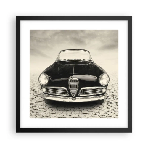 Affisch i svart ram - Hur kan man inte älska mig? - 40x40 cm