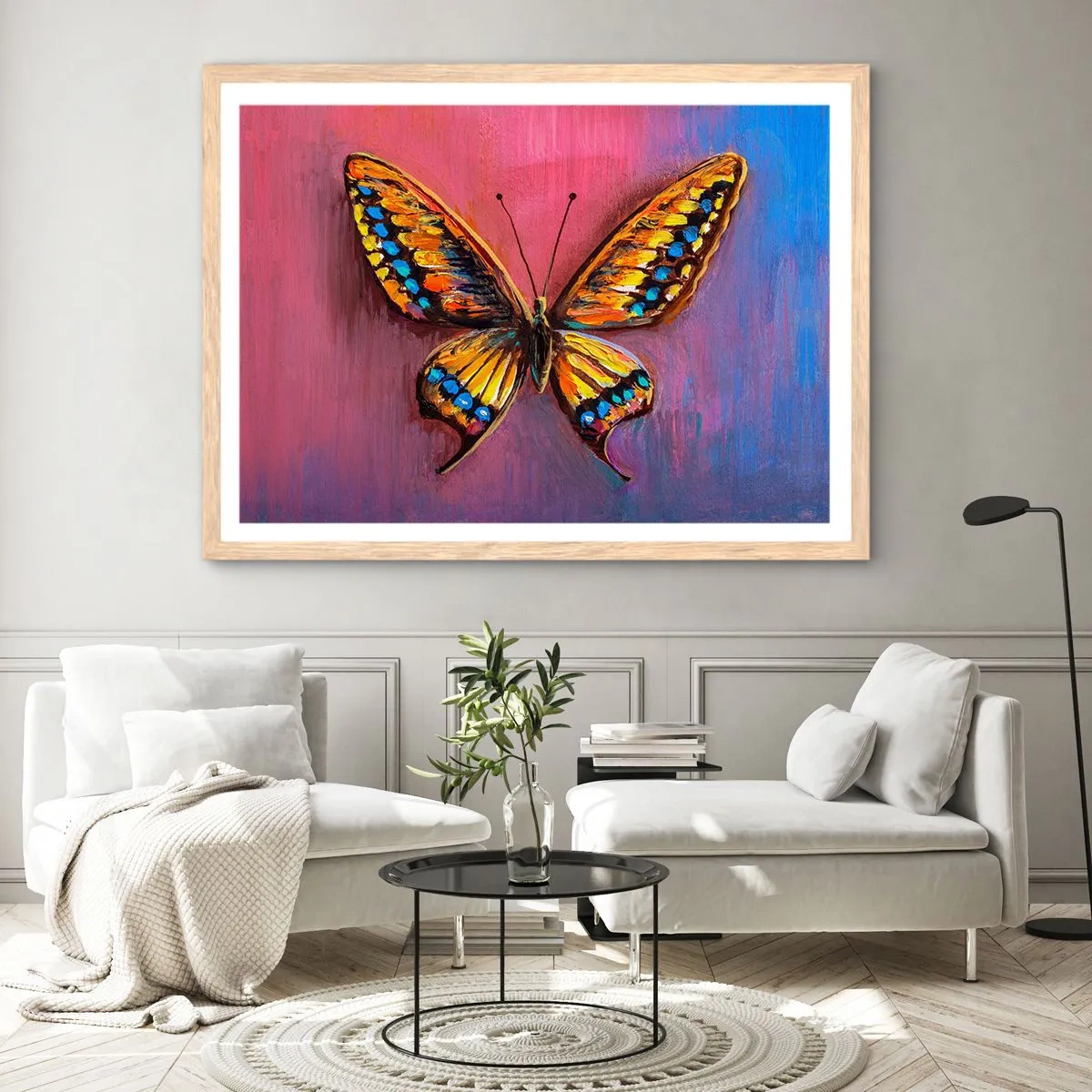 Affisch i ram av ljusek - Naturens klenoder - 100x70 cm