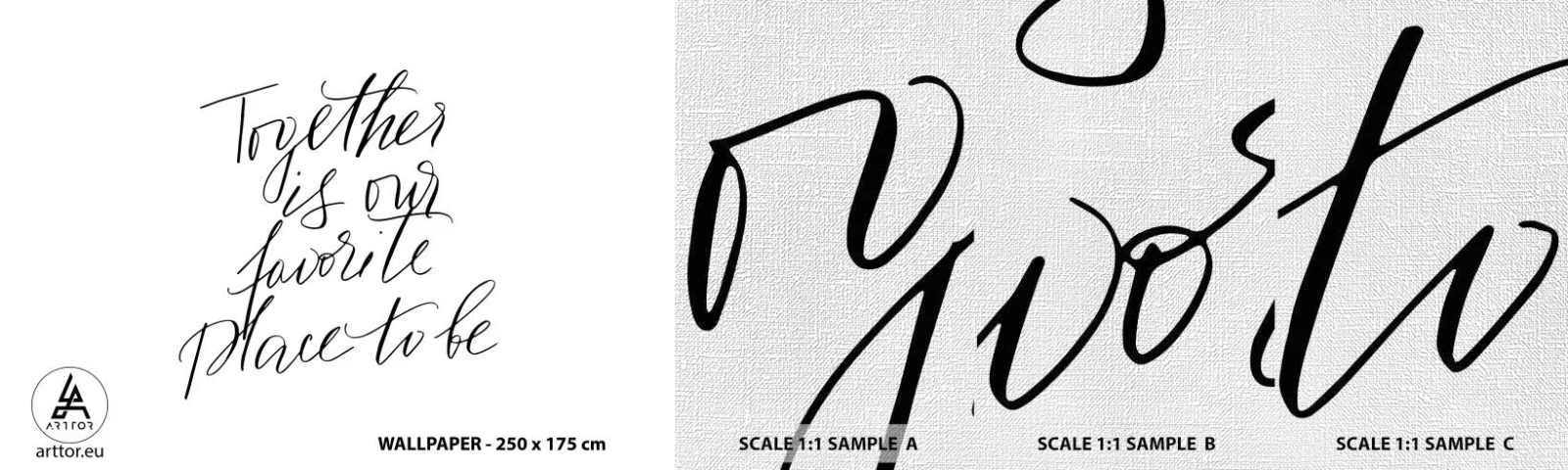 Provbit av fototapet Premium Canvas - Känner du också det? - Typografi, Bekräftelse, Maxim - 100x30 cm