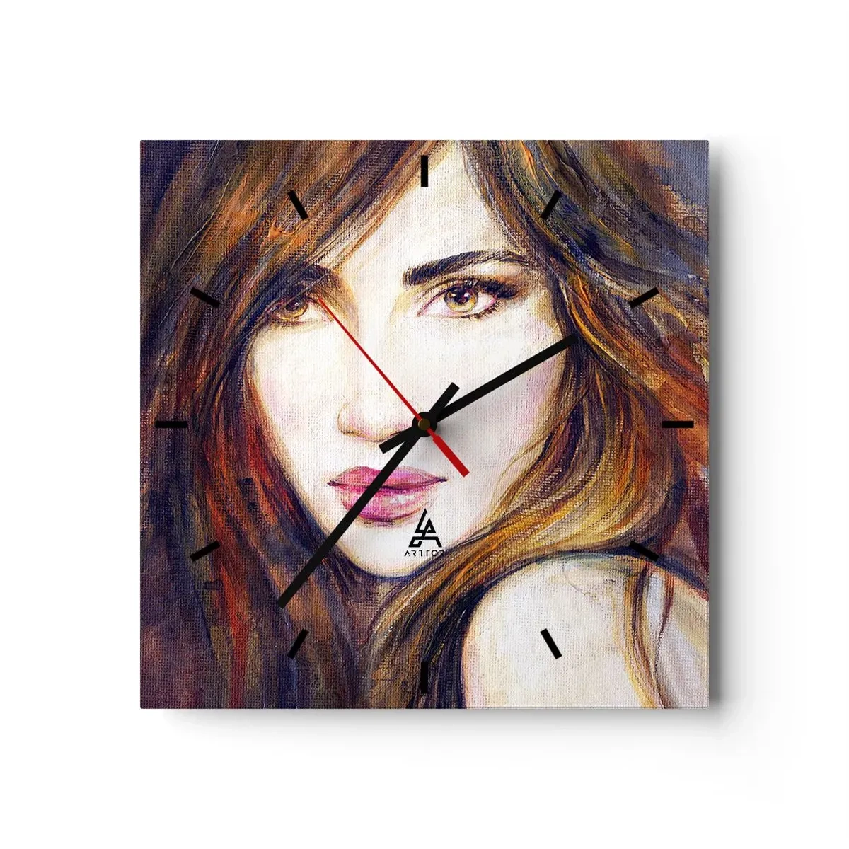 Väggklocka - Klocka på glas - Ett öre för dina tankar - 30x30 cm