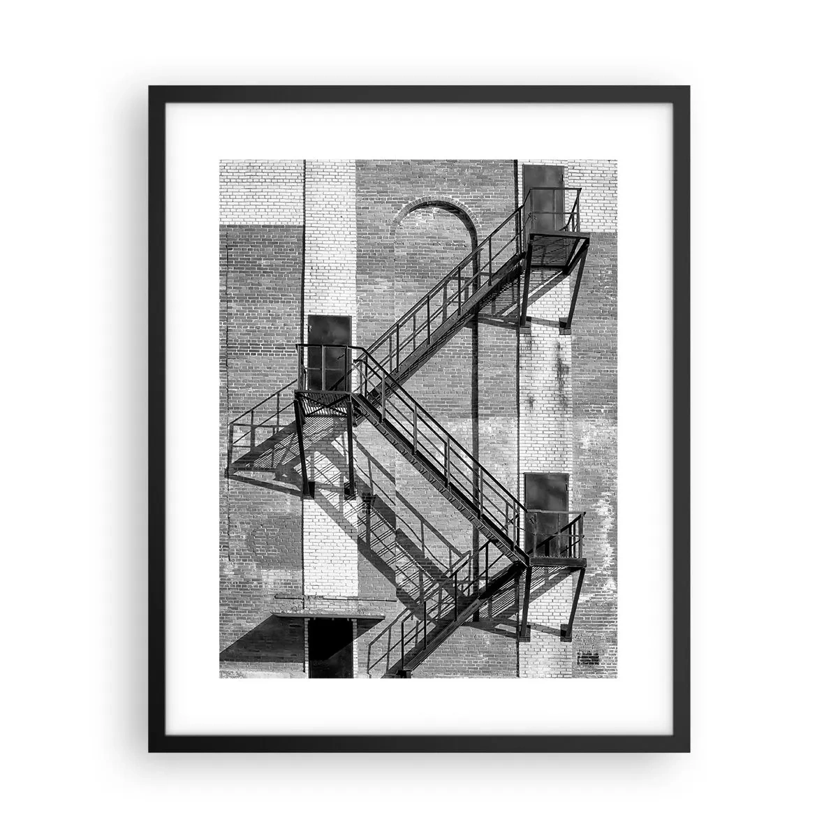 Affisch i svart ram - Industriell stil - 40x50 cm