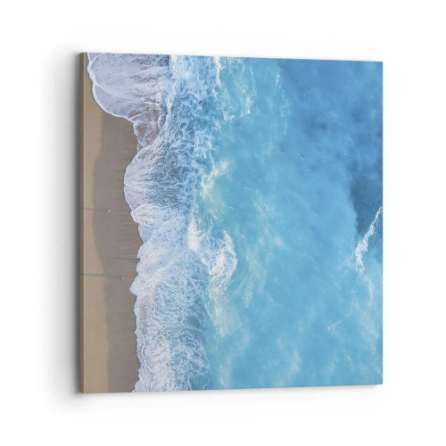Canvastavla - Bild på duk - Blå styrka - 70x70 cm