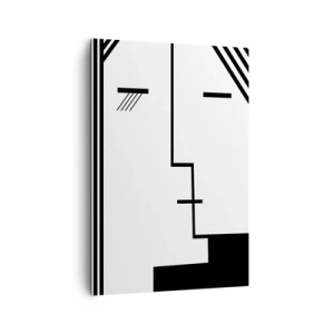 Canvastavla - Bild på duk - Bara en kyss - 70x100 cm