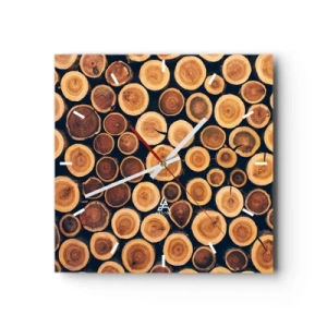 Väggklocka - Klocka på glas - Hur gammal ser jag ut att vara? - 30x30 cm