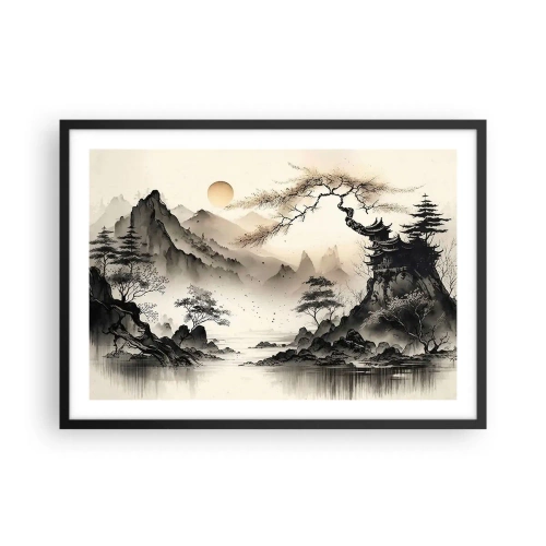 Affisch i svart ram - Orientens unika charm - 70x50 cm