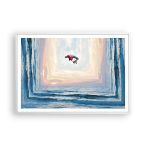 Affisch i vit ram - Till en annan dimension - 100x70 cm