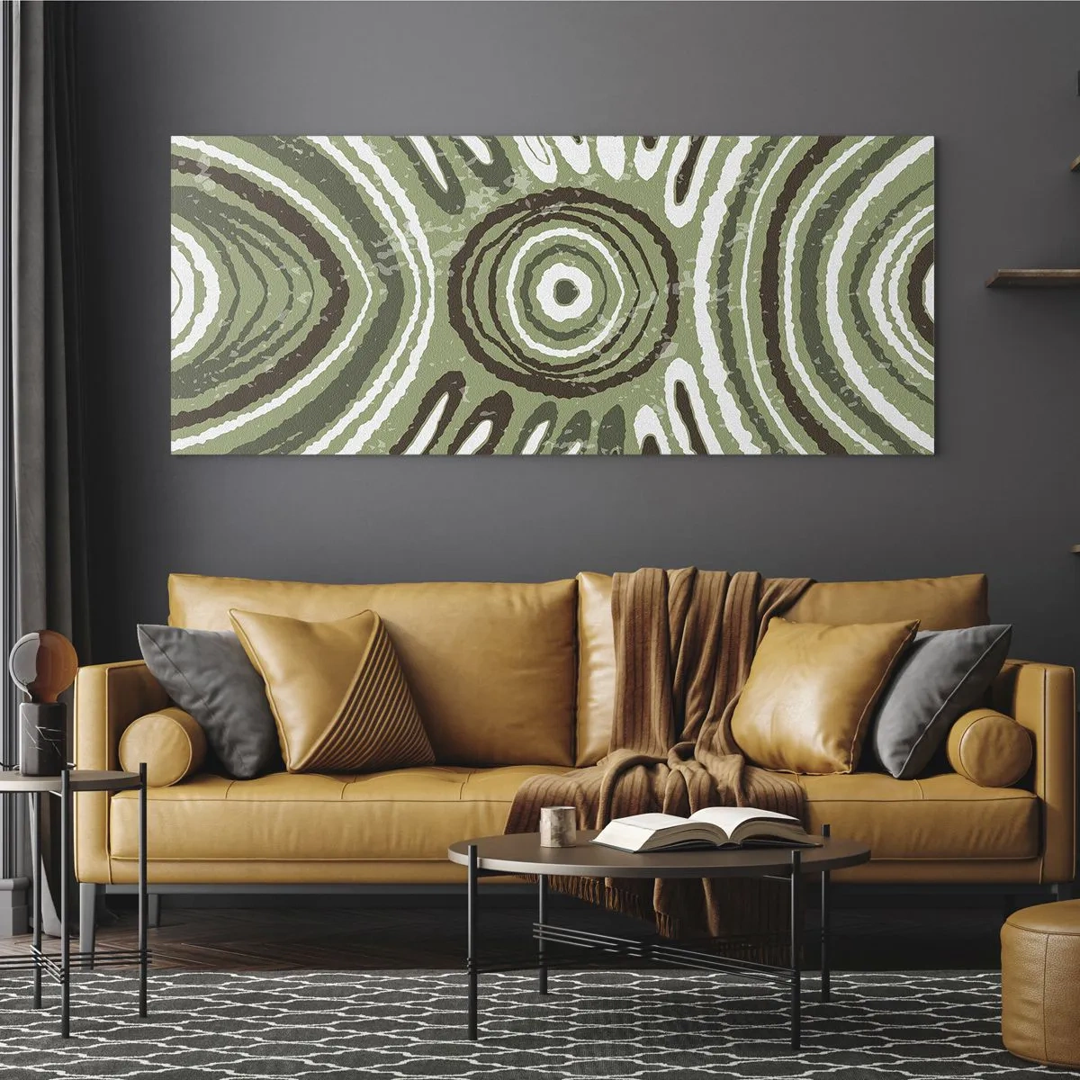 Glastavla - Bild på glas - Explosion av känslor - 160x50 cm