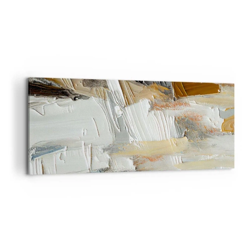 Canvastavla - Bild på duk - Färgstarka lager på lager - 120x50 cm