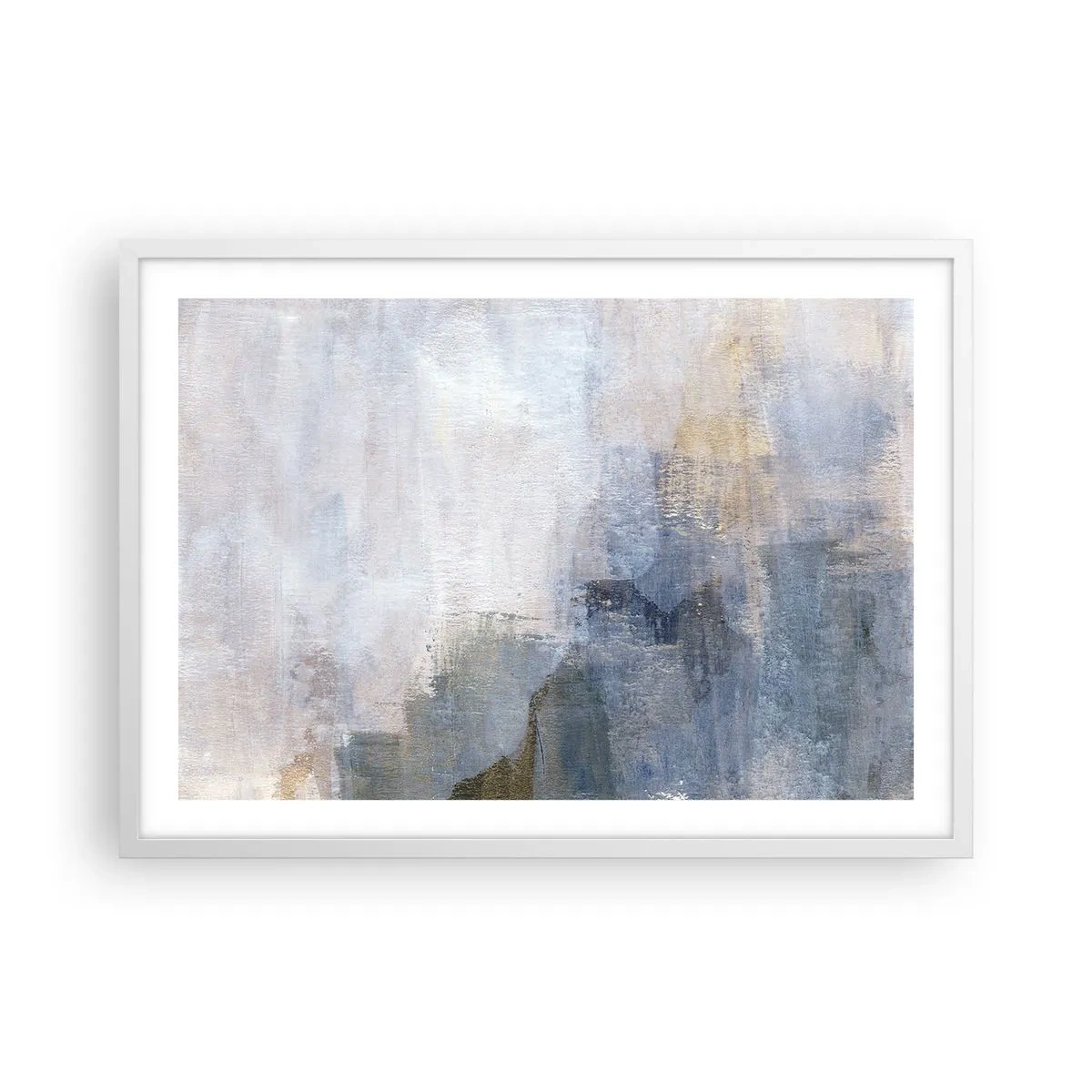 Affisch i vit ram - Färgernas toner och ackord - 70x50 cm