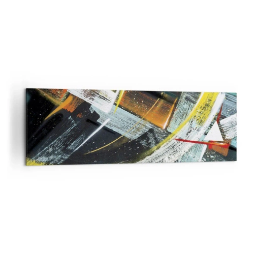 Canvastavla - Bild på duk - Rörelsens energi - 160x50 cm