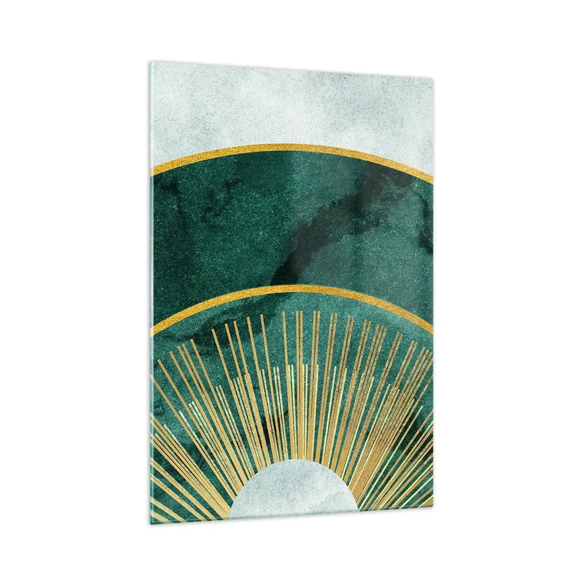 Glastavla - Bild på glas - Ett annorlunda solsystem - 70x100 cm