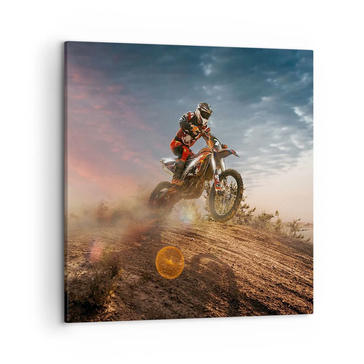 Canvastavla - Bild på duk - För segern - 50x50 cm