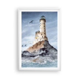 Affisch i vit ram - Oövervinnelig - 61x91 cm