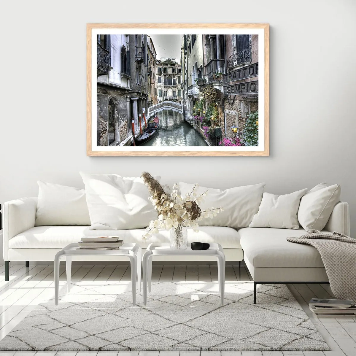 Affisch i ram av ljusek - Tyst begrundan sedan några sekel - 100x70 cm