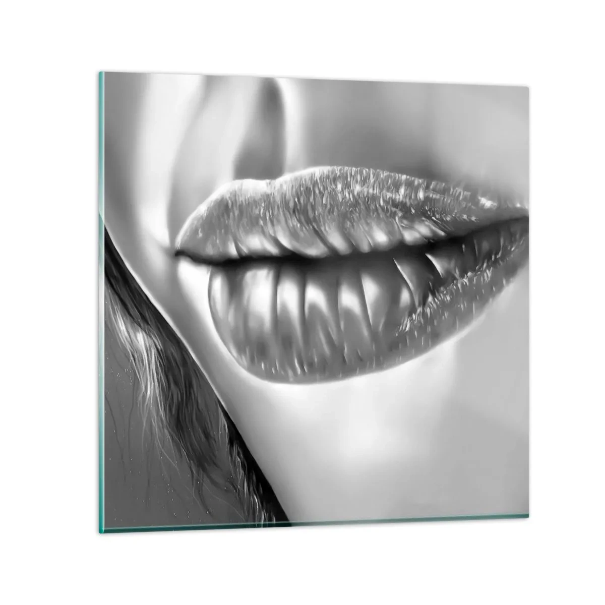 Glastavla - Bild på glas - Jag vet vad du tänker på... - 60x60 cm