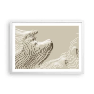 Affisch i vit ram - Konstens topografi - 70x50 cm