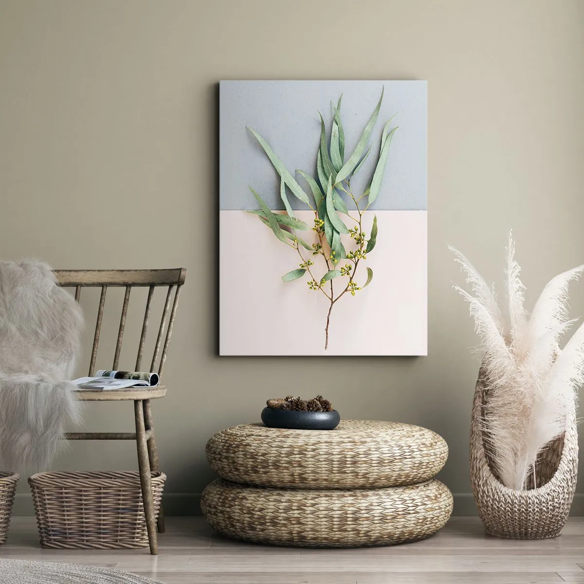 Canvastavla - Bild på duk - Pastellens subtilitet - 70x100 cm