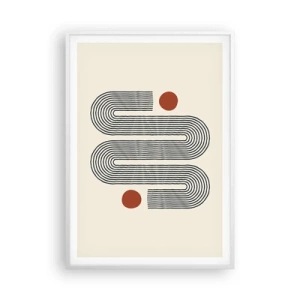 Affisch i vit ram - från början till slutet - 70x100 cm