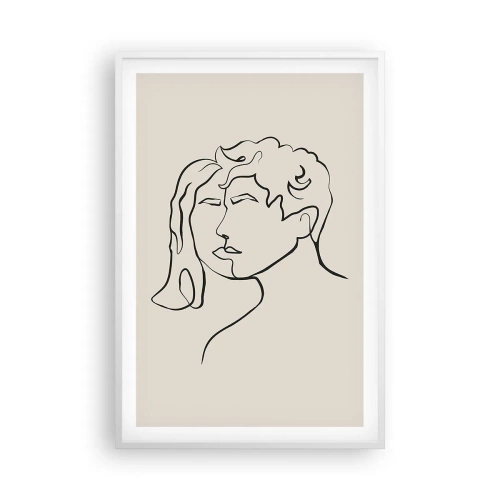 Affisch i vit ram - Och enighet har blivit - 61x91 cm