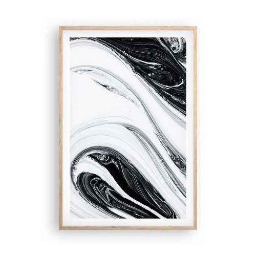 Affisch i ram av ljusek - Motsatskombination - 61x91 cm