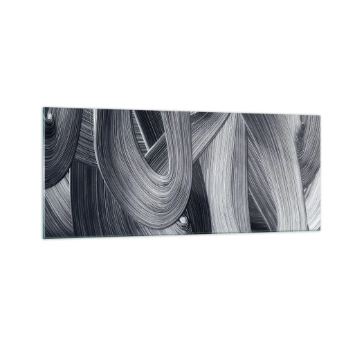 Glastavla - Bild på glas - Verklighetens flythet - 100x40 cm