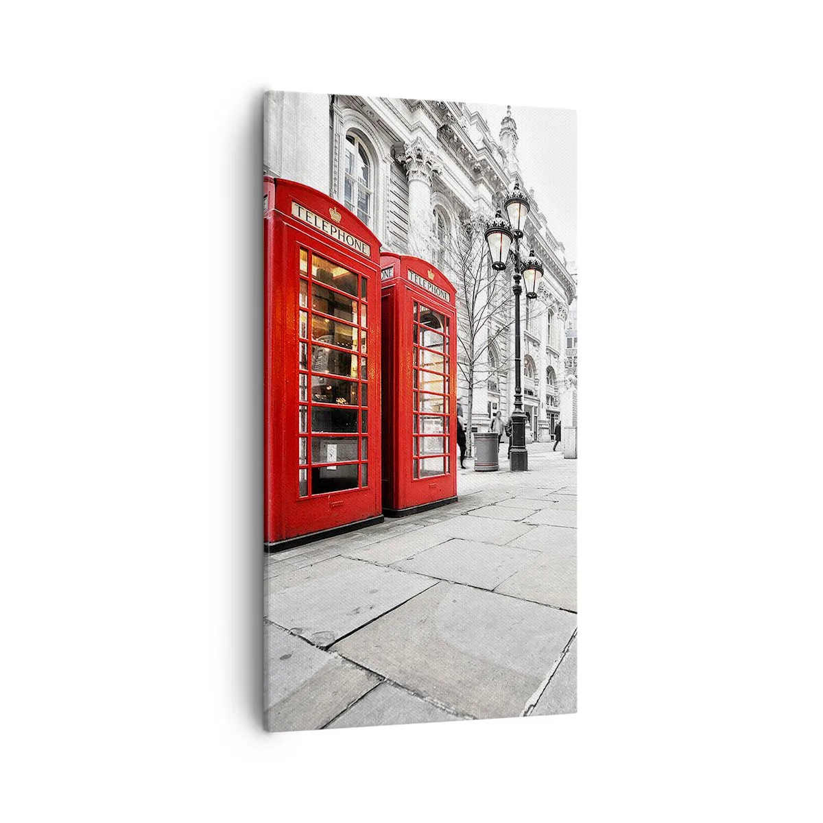 Canvastavla - Bild på duk - Welcome to London - 55x100 cm