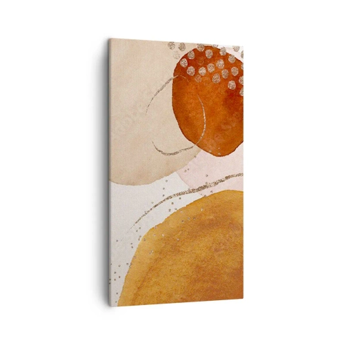 Canvastavla - Bild på duk - Rundhet och rörelse - 45x80 cm